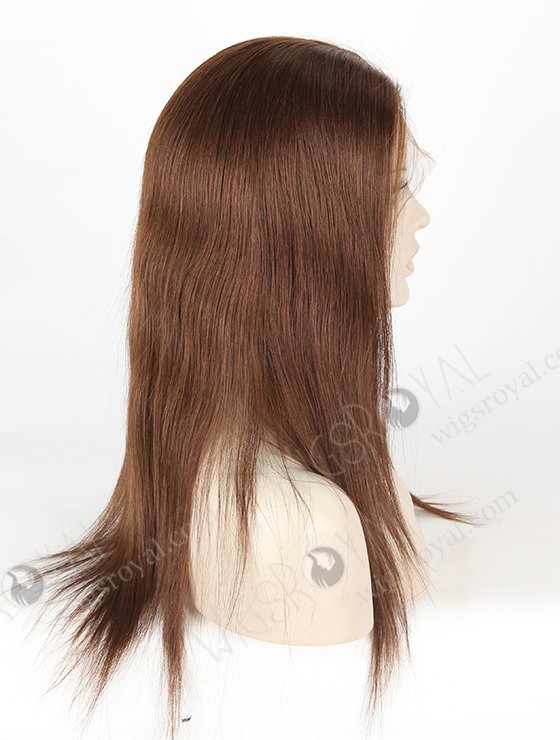 In Stock Brazilian Virgin Hair 16" Straight Color 4# Full Lace Wig FLW-04262-5364