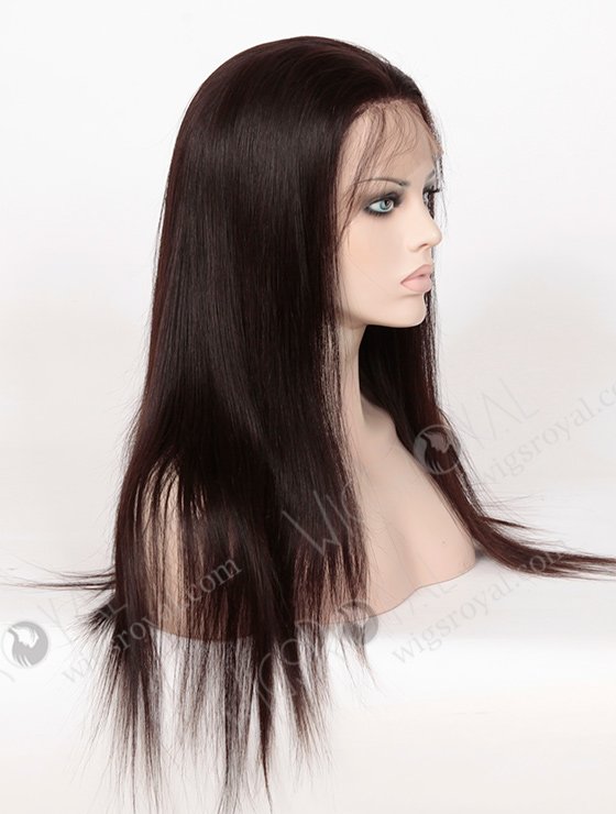 In Stock Brazilian Virgin Hair 18" Straight Natural Color Full Lace Wig FLW-04046-6168