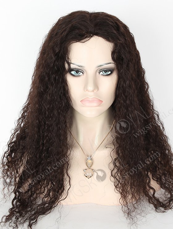 In Stock Brazilian Virgin Hair 22" Spanish Wave Natural Color Full Lace Glueless Wig GL-04047