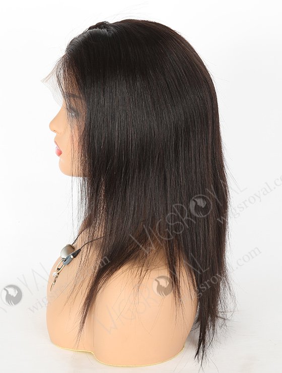 In Stock Brazilian Virgin Hair 12" Straight Natural Color Full Lace Wig FLW-04005-6095