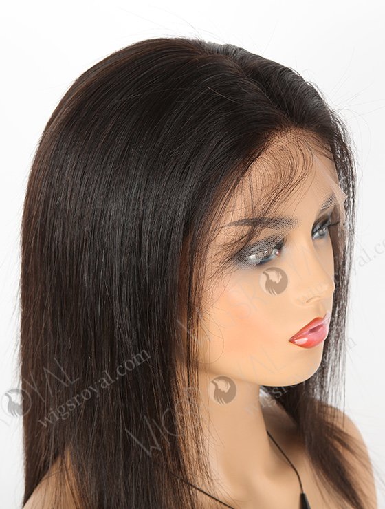 In Stock Brazilian Virgin Hair 12" Straight Natural Color Full Lace Wig FLW-04002-6087
