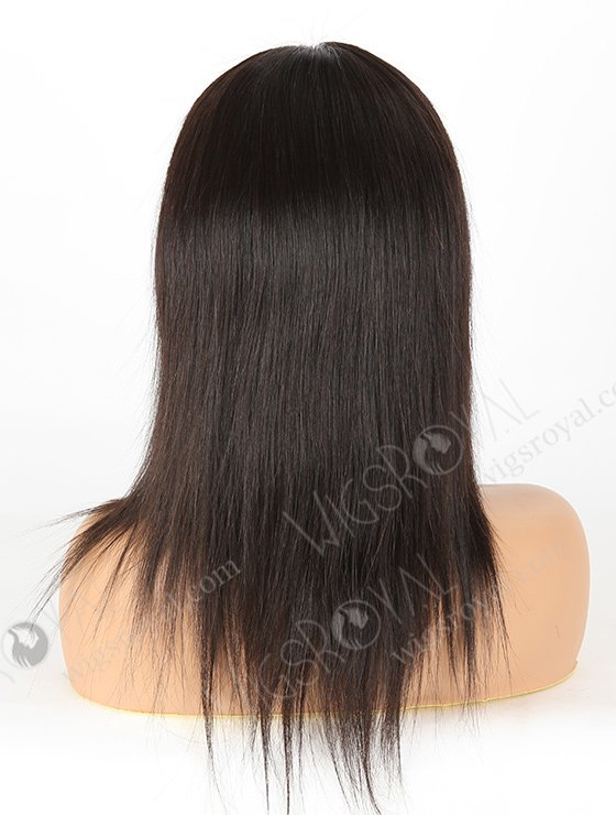 In Stock Brazilian Virgin Hair 12" Straight Natural Color Full Lace Wig FLW-04005-6096