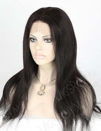In Stock Brazilian Virgin Hair 20" Straight 1b# Color Full Lace Wig FLW-04097