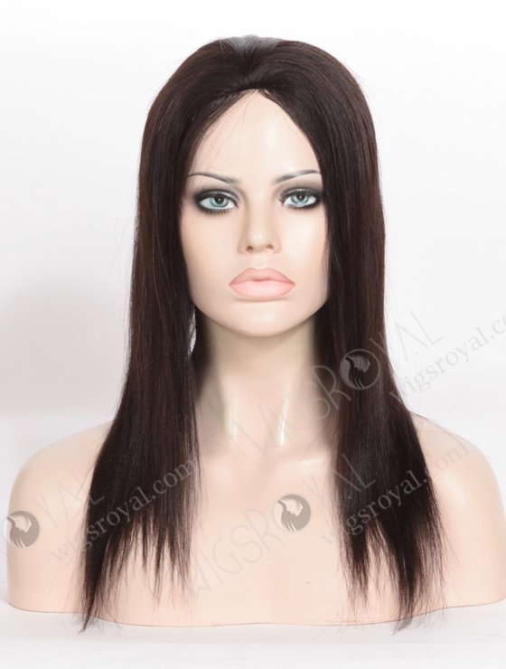 In Stock Malaysian Virgin Hair 14" Yaki Natural Color Silk Top Glueless Wig GL-03036-6515