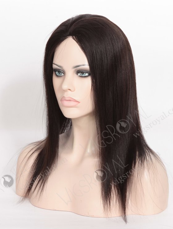 In Stock Malaysian Virgin Hair 14" Yaki Natural Color Silk Top Glueless Wig GL-03036-6517