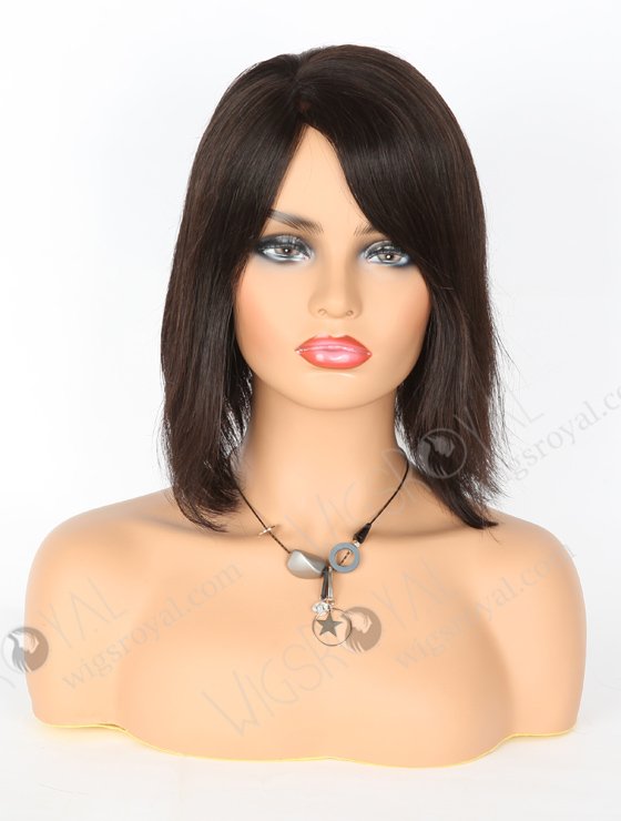 In Stock Brazilian Virgin Hair 12" Straight(Bob Style) Natural Color Full Lace Glueless Wig GL-04060-6577