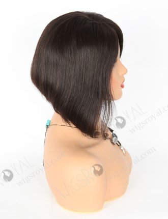 In Stock Brazilian Virgin Hair 12" Straight(Bob Style) Natural Color Full Lace Glueless Wig GL-04060