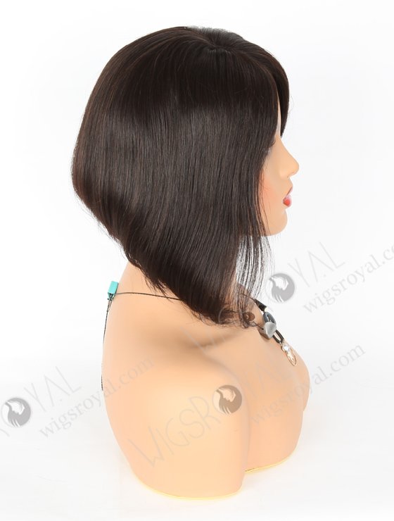 In Stock Brazilian Virgin Hair 12" Straight(Bob Style) Natural Color Full Lace Glueless Wig GL-04060-6581