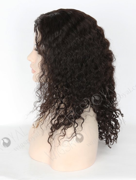 In Stock Brazilian Virgin Hair 16" Molado Curly Natural Color Full Lace Glueless Wig GL-04031-6539