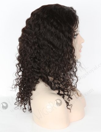 In Stock Brazilian Virgin Hair 16" Molado Curly Natural Color Full Lace Glueless Wig GL-04031