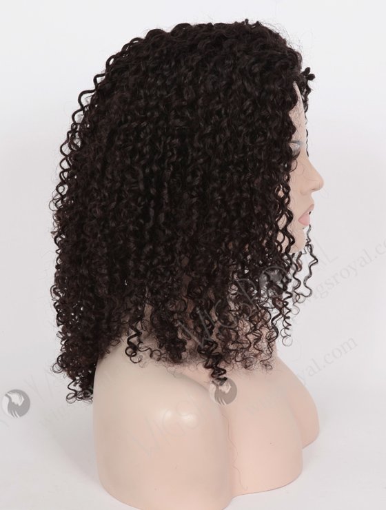 In Stock Brazilian Virgin Hair 18" Tight Curl 10mm Natural Color Full Lace Glueless Wig GL-04042-6559