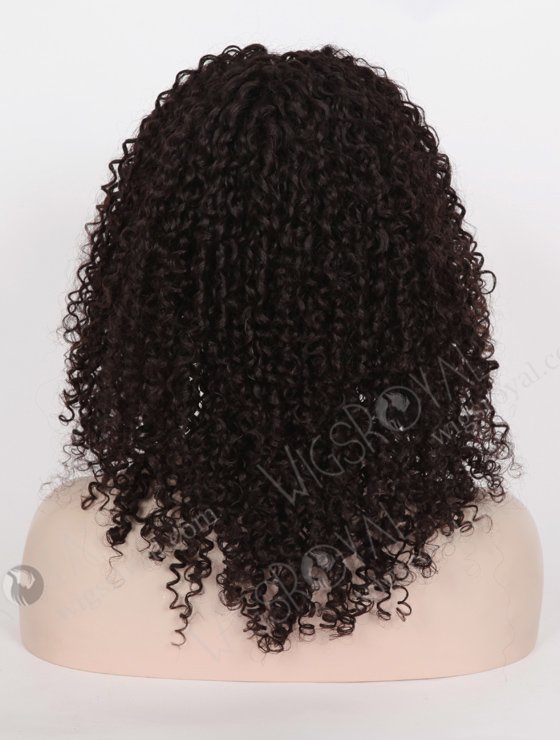 In Stock Brazilian Virgin Hair 18" Tight Curl 10mm Natural Color Full Lace Glueless Wig GL-04042-6560