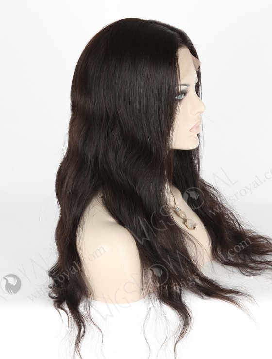 In Stock Indian Remy Hair 20" Natural Straight Natural Color Silk Top Full Lace Wig STW-054-6874