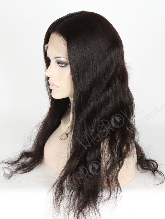 In Stock Indian Remy Hair 20" Natural Straight Natural Color Silk Top Full Lace Wig STW-054-6876