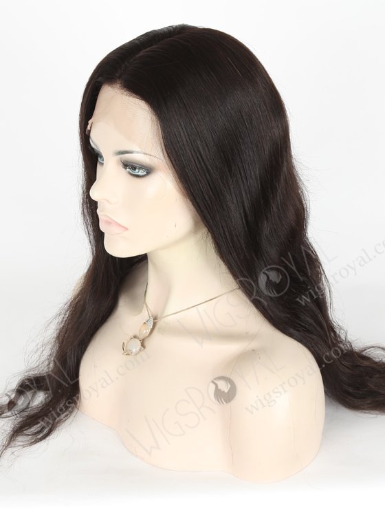In Stock Indian Remy Hair 20" Natural Straight Natural Color Silk Top Full Lace Wig STW-054-6875