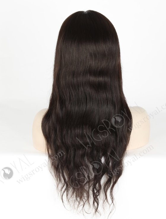 In Stock Indian Remy Hair 20" Natural Straight Natural Color Silk Top Full Lace Wig STW-054-6877