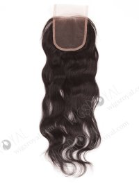 In Stock Indian Remy Hair 18" Natural Wave Natural Color Top Closure STC-268