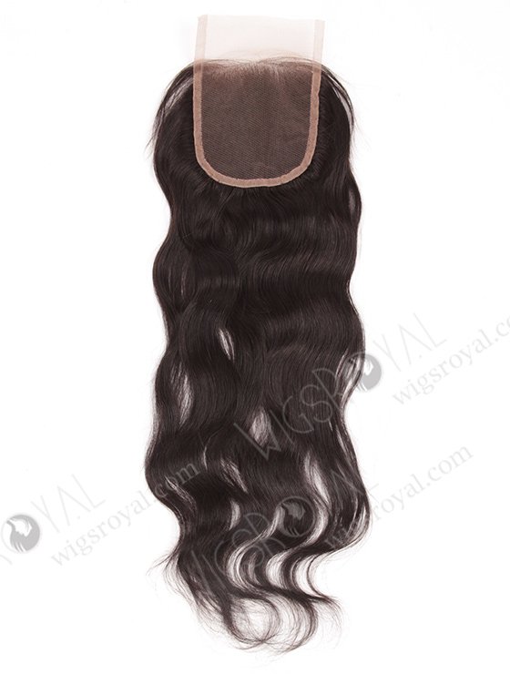 In Stock Indian Remy Hair 18" Natural Wave Natural Color Top Closure STC-268-7211