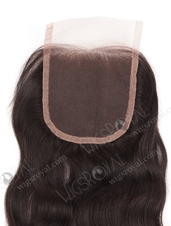 In Stock Indian Remy Hair 18" Natural Wave Natural Color Top Closure STC-268-7212