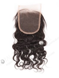 In Stock Indian Remy Hair 10" Natural Curly Natural Color Top Closure STC-272