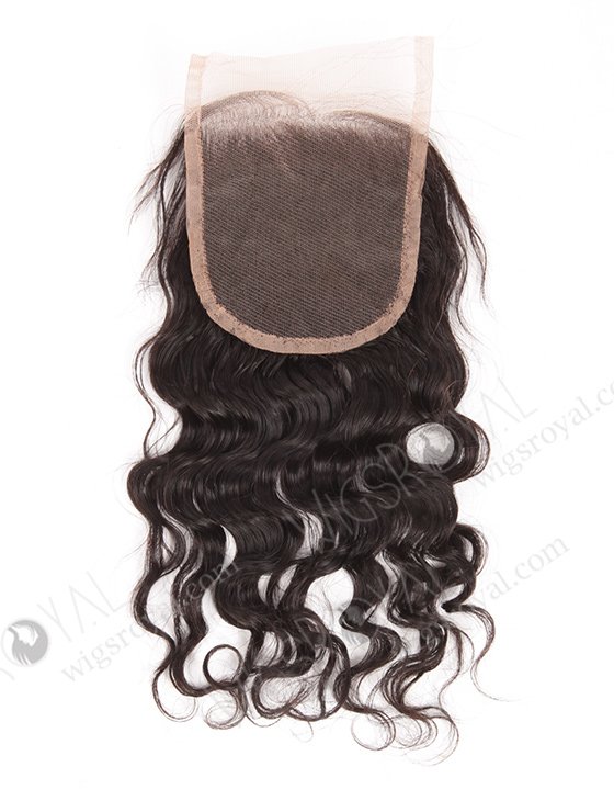 In Stock Indian Remy Hair 10" Natural Curly Natural Color Top Closure STC-272-7414
