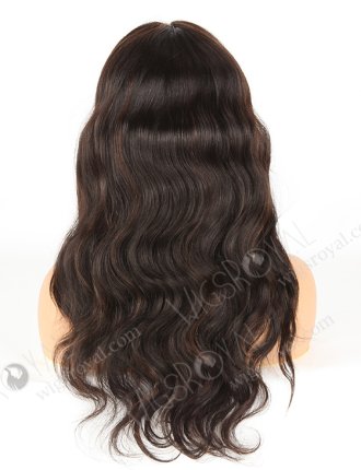 In Stock Indian Remy Hair 20" Body Wave 1b/4# Highlights Color Full Lace Wig FLW-01895