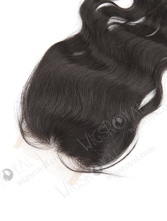 In Stock Indian Remy Hair 16" Natural Wave #1B Color Top Closure STC-102-7226