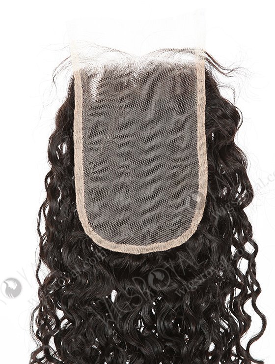 In Stock Indian Remy Hair 22" Loose Pixie Curl Natural Color Top Closure STC-393-6971