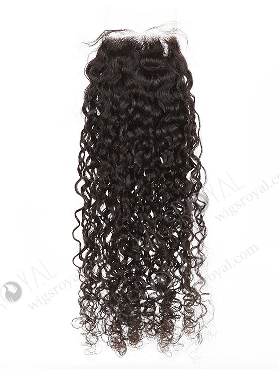 In Stock Indian Remy Hair 22" Loose Pixie Curl Natural Color Top Closure STC-393-6973
