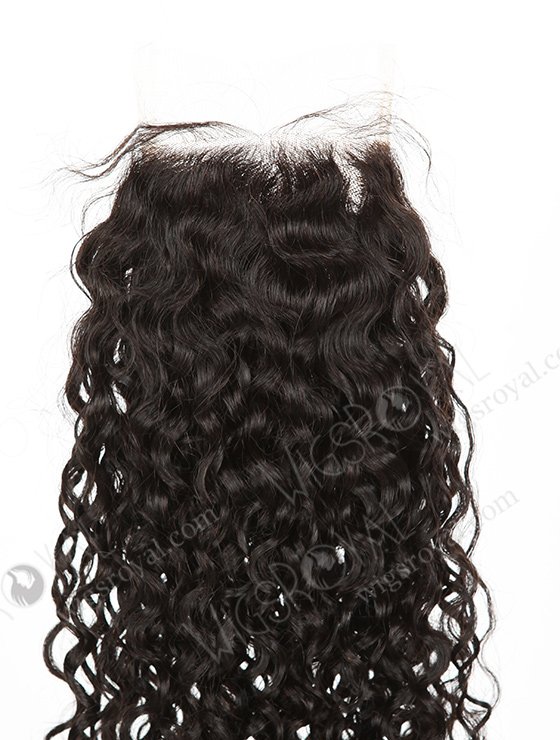 In Stock Indian Remy Hair 22" Loose Pixie Curl Natural Color Top Closure STC-393-6972
