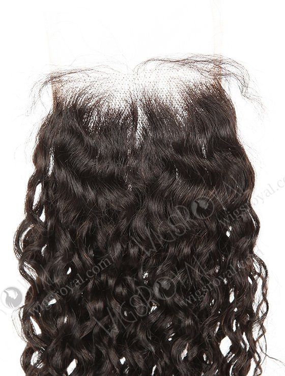 In Stock Indian Remy Hair 20" Loose Pixie Curl Natural Color Top Closure STC-392-6952