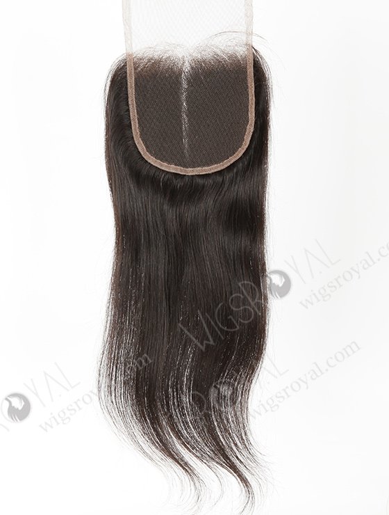 In Stock Indian Remy Hair 16" Straight Natural Color Top Closure STC-381-6999