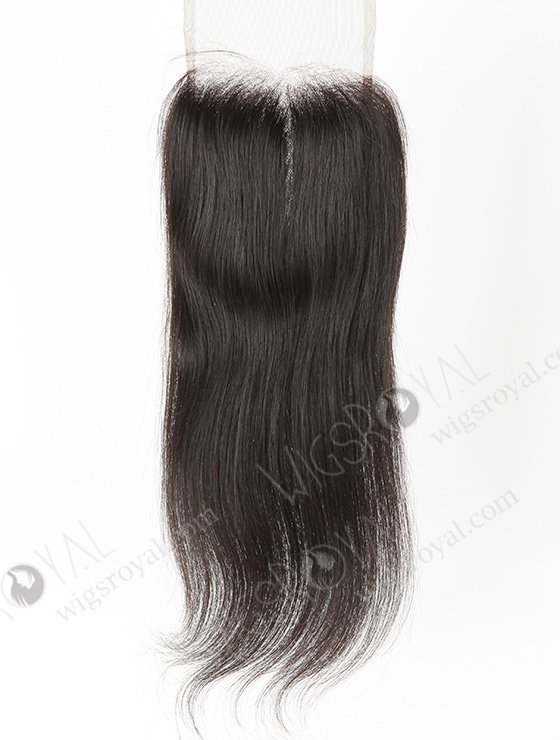 In Stock Indian Remy Hair 16" Straight Natural Color Top Closure STC-381-7001