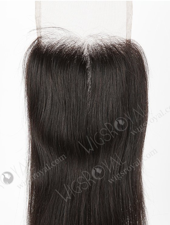In Stock Indian Remy Hair 16" Straight Natural Color Top Closure STC-381-7002