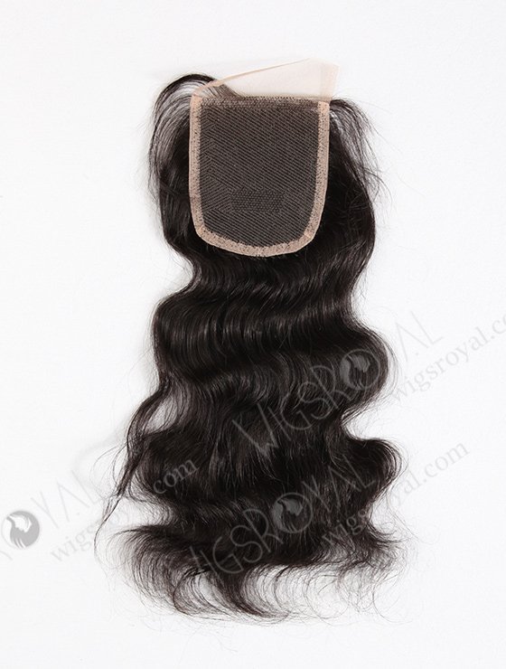 In Stock Indian Remy Hair 14" Natural Wave #1B Color Top Closure STC-42-7217