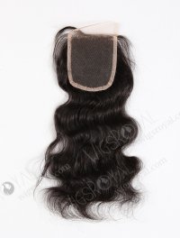 In Stock Indian Remy Hair 14" Natural Wave #1B Color Top Closure STC-42