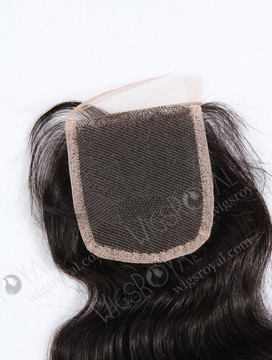 In Stock Indian Remy Hair 14" Natural Wave #1B Color Top Closure STC-42-7220