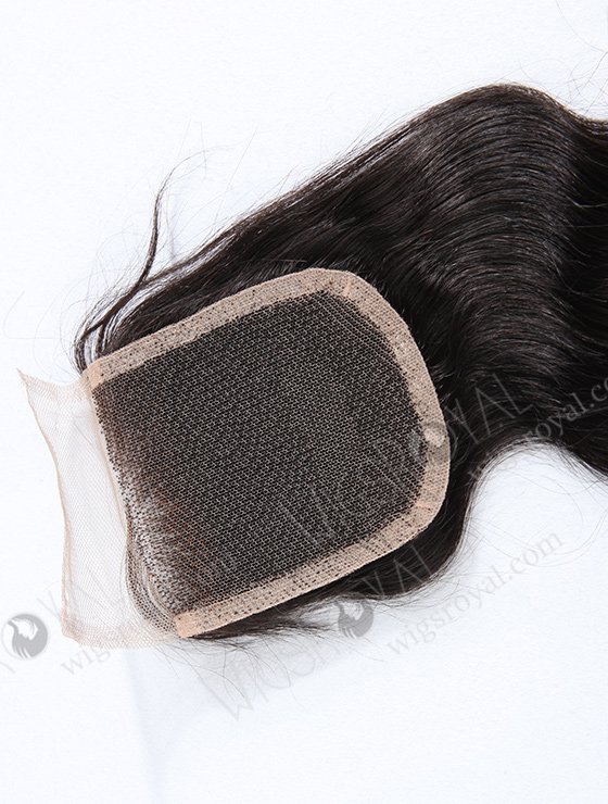 In Stock Indian Remy Hair 16" Body Wave #1B Color Top Closure STC-66-7374