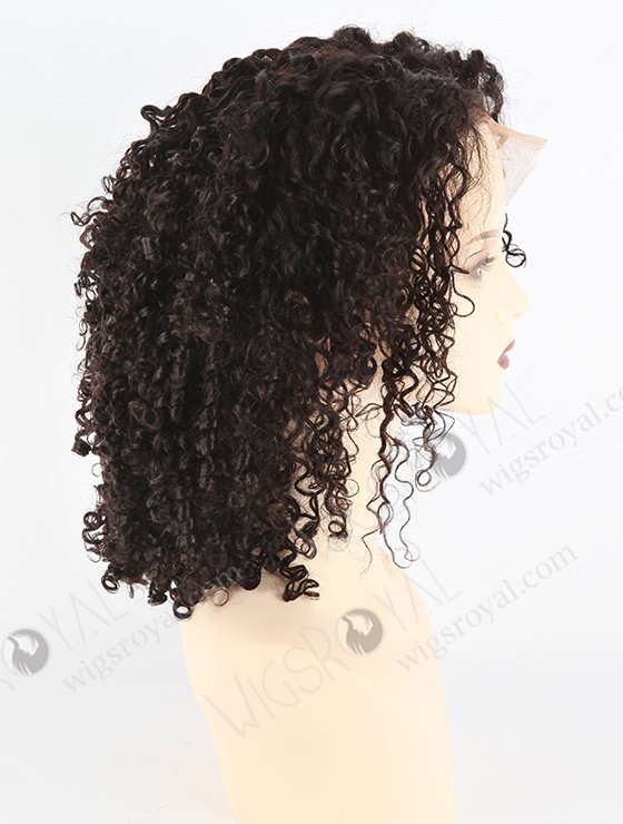 In Stock Indian Remy Hair 12" All One Length Tight Pissy Natural Color Lace Front Wig SLF-01293-6909