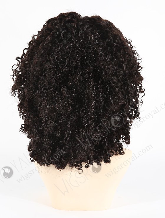 In Stock Indian Remy Hair 12" All One Length Tight Pissy Natural Color Lace Front Wig SLF-01293-6910