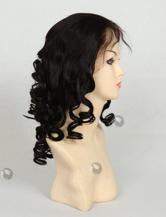 Loose Curly Wigs 16" Big Curl 1b# Color Corkscrew Curl Wig FLW-01251
