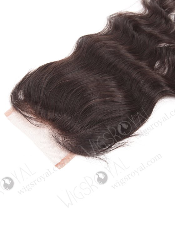 In Stock Indian Remy Hair 12" Natural Wave Natural Color Top Closure STC-01-7193