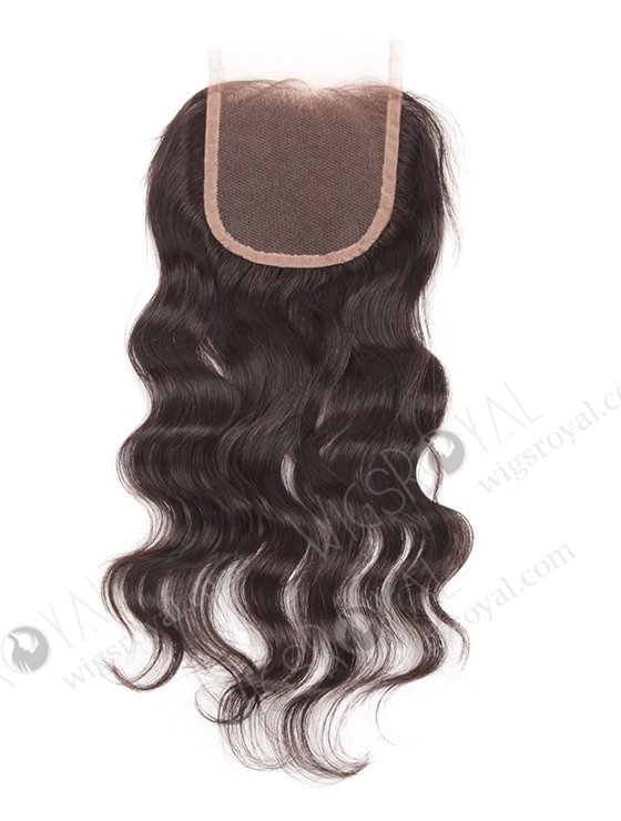 In Stock Indian Remy Hair 12" Natural Wave Natural Color Top Closure STC-01-7195