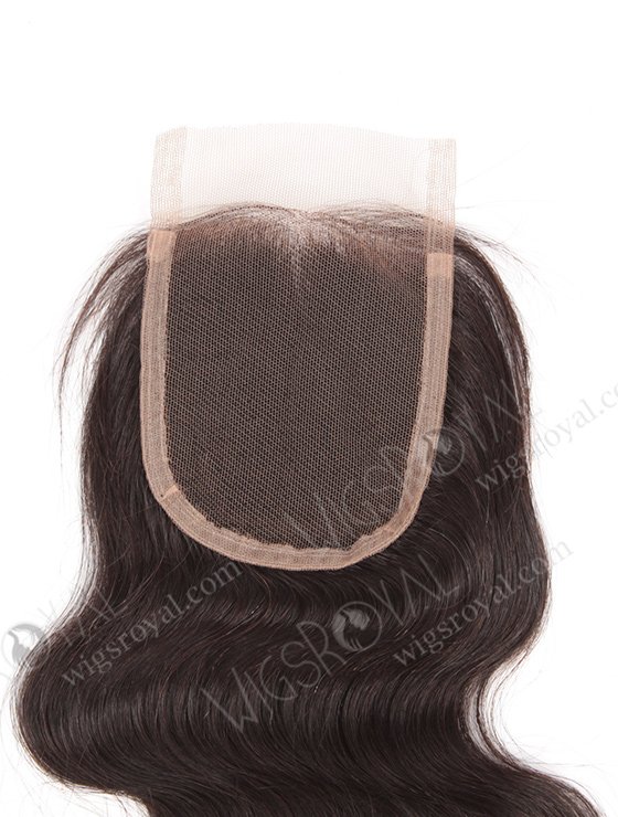 In Stock Indian Remy Hair 16" Body Wave Natural Color Top Closure STC-70-7311