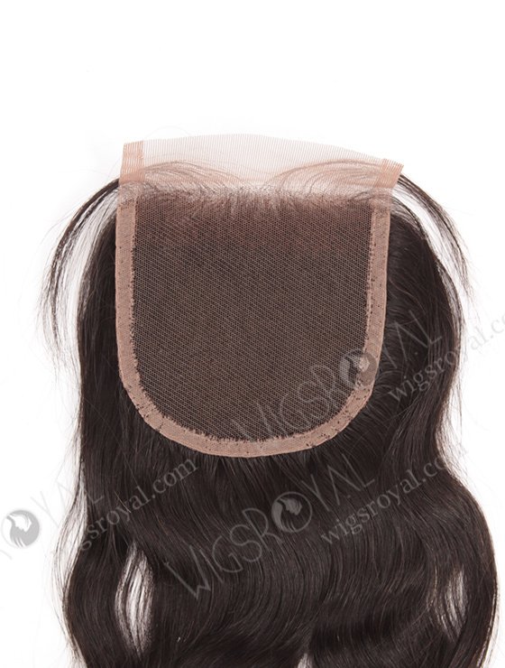 In Stock Indian Remy Hair 16" Natural Wave Natural Color Top Closure STC-03-7206
