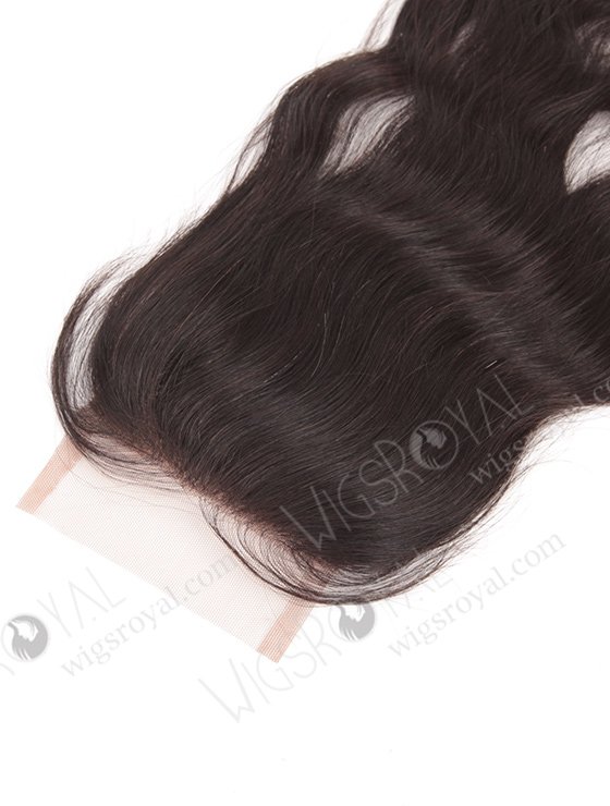  Click   Click  In Stock Indian Remy Hair 16" Natural Wave Natural Color Top Closure STC-03-7207