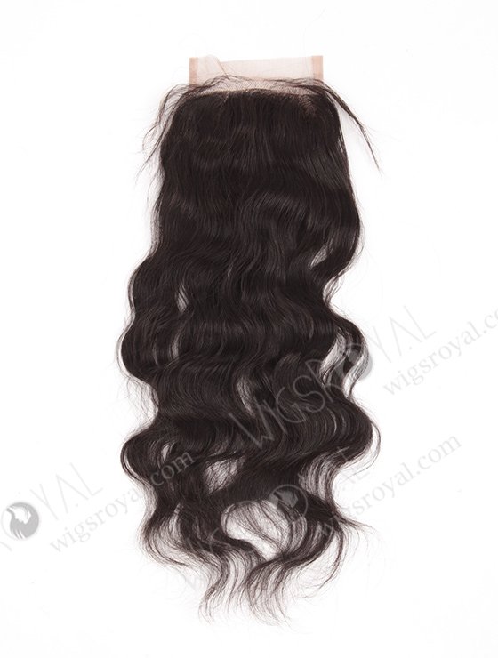 In Stock Indian Remy Hair 14" Natural Wave Natural Color Top Closure STC-02-7199