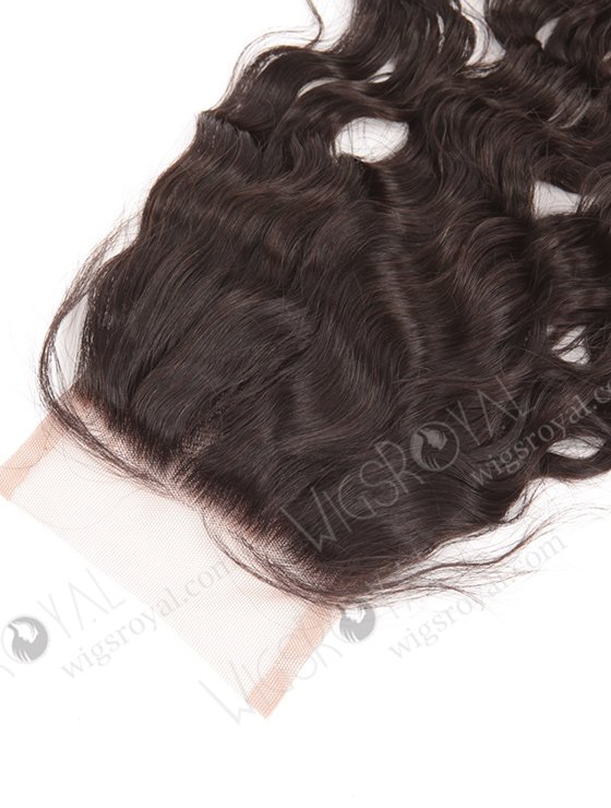 In Stock Indian Remy Hair 14" Natural Curly Natural Color Top Closure STC-274-7542