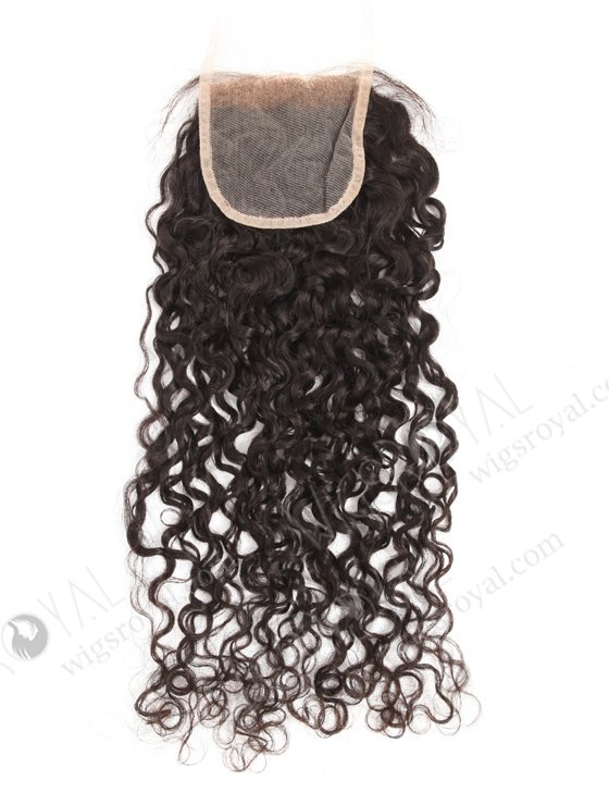 In Stock Indian Remy Hair 20" Tight Curl Natural Color Top Closure STC-396