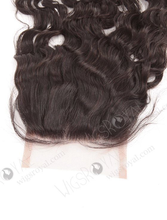 In Stock Indian Remy Hair 14" Natural Curly Natural Color Top Closure STC-274-7543
